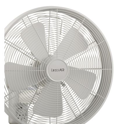 Lucci Air 213128EU - Επιτοίχιος ανεμιστήρας BREEZE 55W/230V λευκός, διάμετρος 46 cm + τηλεχειριστήριο