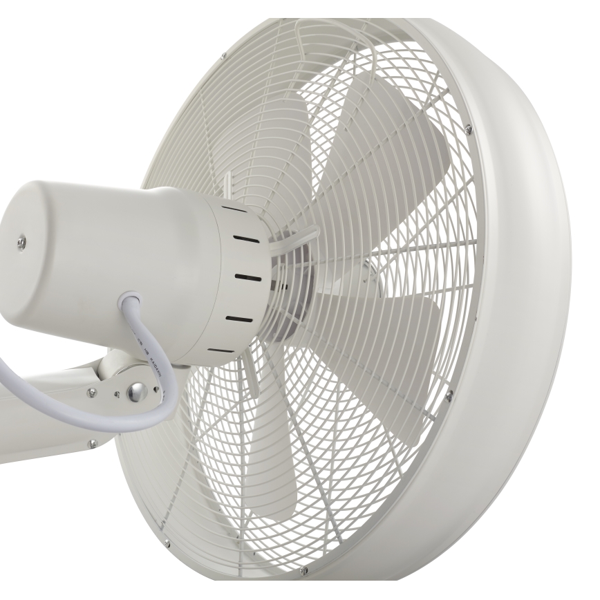 Lucci Air 213128EU - Επιτοίχιος ανεμιστήρας BREEZE 55W/230V λευκός, διάμετρος 46 cm + τηλεχειριστήριο