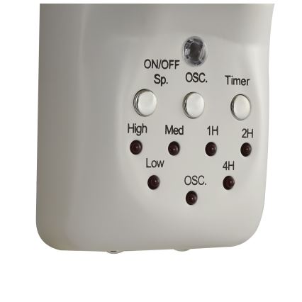 Lucci Air 213128EU - Επιτοίχιος ανεμιστήρας BREEZE 55W/230V λευκός, διάμετρος 46 cm + τηλεχειριστήριο