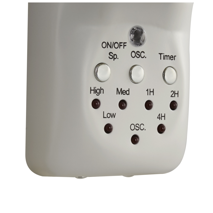 Lucci Air 213128EU - Επιτοίχιος ανεμιστήρας BREEZE 55W/230V λευκός, διάμετρος 46 cm + τηλεχειριστήριο
