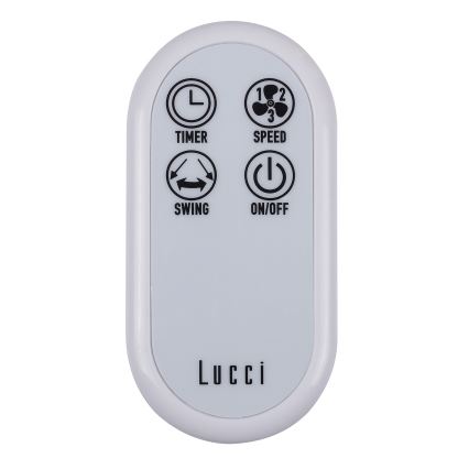 Lucci Air 213128EU - Επιτοίχιος ανεμιστήρας BREEZE 55W/230V λευκός, διάμετρος 46 cm + τηλεχειριστήριο