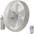 Lucci Air 213128EU - Επιτοίχιος ανεμιστήρας BREEZE 55W/230V λευκός, διάμετρος 46 cm + τηλεχειριστήριο