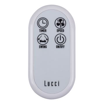 Lucci Air 213128EU - Ανεμιστήρας τοίχου BREEZE 55W/230V λευκό + τηλεχειριστήριο