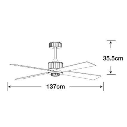 Lucci air 213170 - Οροφής ανεμιστήρας LED NEWPORT wenge/καφέ + τηλεχειριστήριο