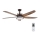 Lucci air 213175 - LED Dimming ceiling fan LOUISVILLE 1xGX53/18W/230V καφέ + τηλεχειριστήριο