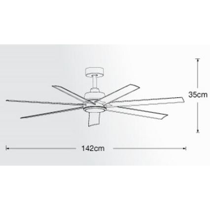 Lucci air 213182 - LED Ανεμιστήρας οροφής ATLANTA 1xGX53/12W/230V λευκό + τηλεχειριστήριο