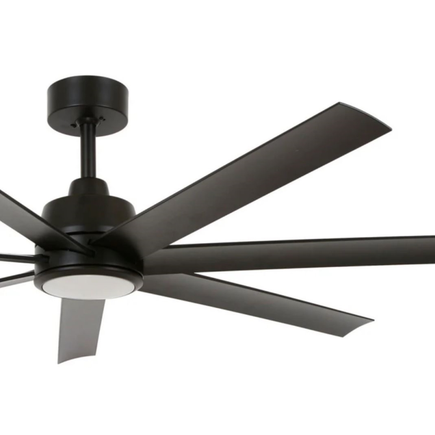 Lucci Air 21318349 - Ανεμιστήρας οροφής LED Dimmable ATLANTA 1xGX53/12W/230V διάμετρος 142 cm μαύρο + τηλεχειριστήριο