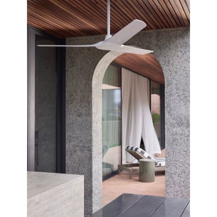 Lucci Air 21321549 - Ανεμιστήρας οροφής ABYSS διάμετρος 142 cm IP66 λευκό + τηλεχειριστήριο