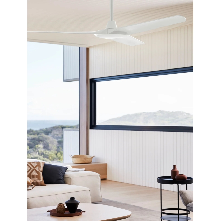 Lucci Air 21321549 - Ανεμιστήρας οροφής ABYSS διάμετρος 142 cm IP66 λευκό + τηλεχειριστήριο