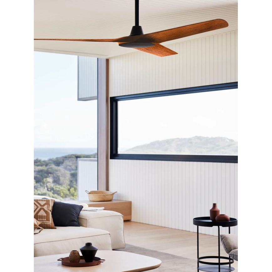 Lucci Air 21321749 - Ανεμιστήρας οροφής ABYSS διάμετρος 142 cm IP66 καφέ + τηλεχειριστήριο