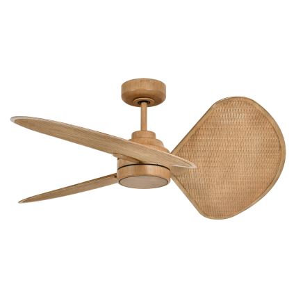 Lucci Air 21325549 - Ανεμιστήρας οροφής LED SABLE με ρύθμιση φωτεινότητας 1xGX53/12W/230V 3000/4000/5000K διάμ. 91,5 cm καφέ + τηλεχειριστήριο
