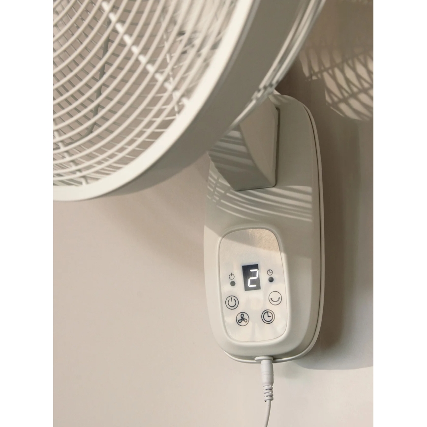 Lucci Air 21326649 - Επιτοίχιος ανεμιστήρας GLIDE 36W/230V διάμ. 45 cm λευκός + τηλεχειριστήριο