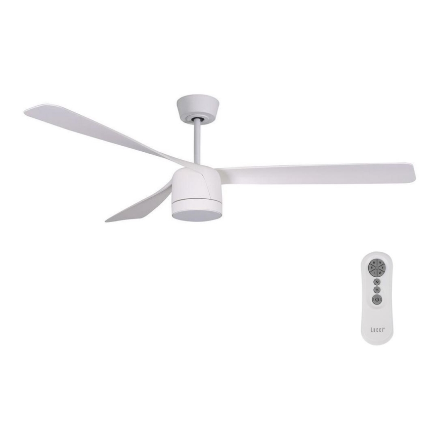 Lucci air 213280 - Ανεμιστήρας οροφής PEREGRINE 1xGX53/12W/230V λευκό + τηλεχειριστήριο