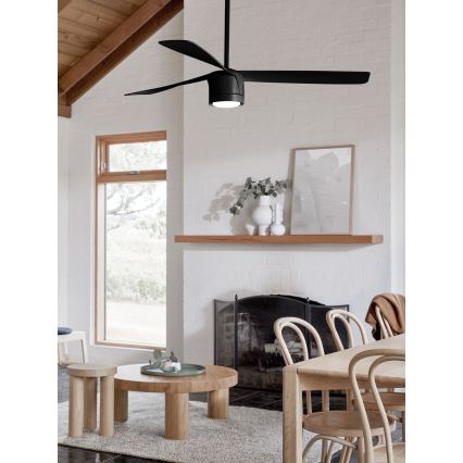 Lucci air 213281 - Οροφής ανεμιστήρας PEREGRINE 1xGX53/12W/230V μαύρο + τηλεχειριστήριο