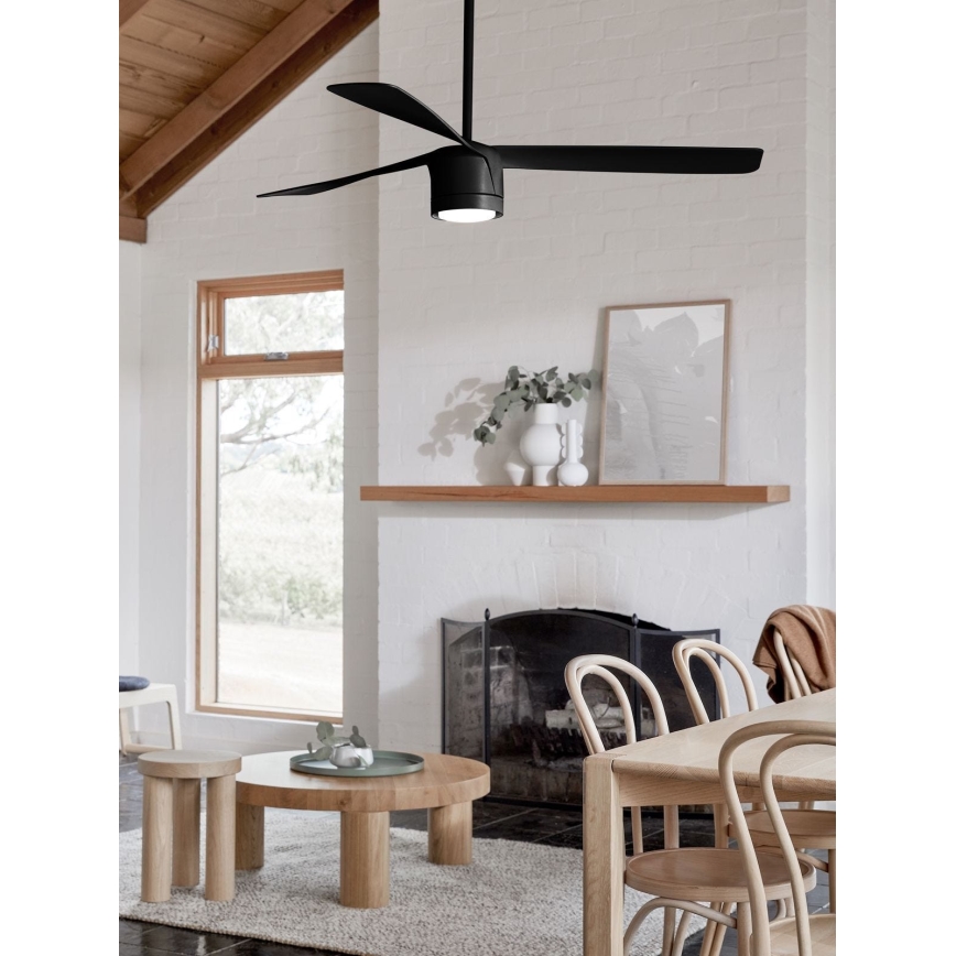 Lucci air 213281 - Οροφής ανεμιστήρας PEREGRINE 1xGX53/12W/230V μαύρο + τηλεχειριστήριο