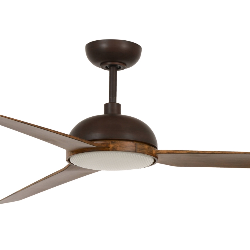 Lucci air 213300 - Ανεμιστήρας οροφής LED Dimmable UNIONE 1xGX53/12W/230V καφέ + τηλεχειριστήριο