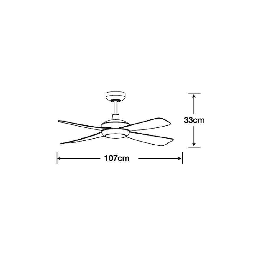 Lucci air 213303 - LED Dimmable ανεμιστήρας οροφής SLIPSTREAM 1xGX53/12W/230V μαύρο + τηλεχειριστήριο