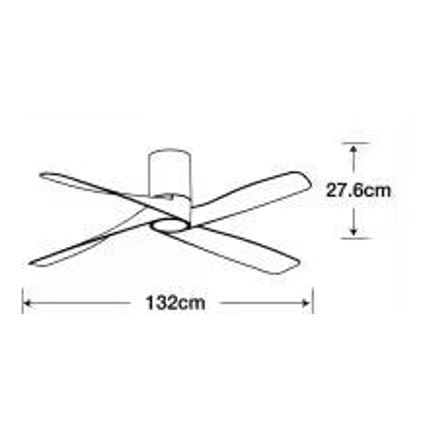 Lucci air 213351 - LED Dimmable ανεμιστήρας οροφής RIVIERA 1xGX53/12W/230V μαύρο + τηλεχειριστήριο