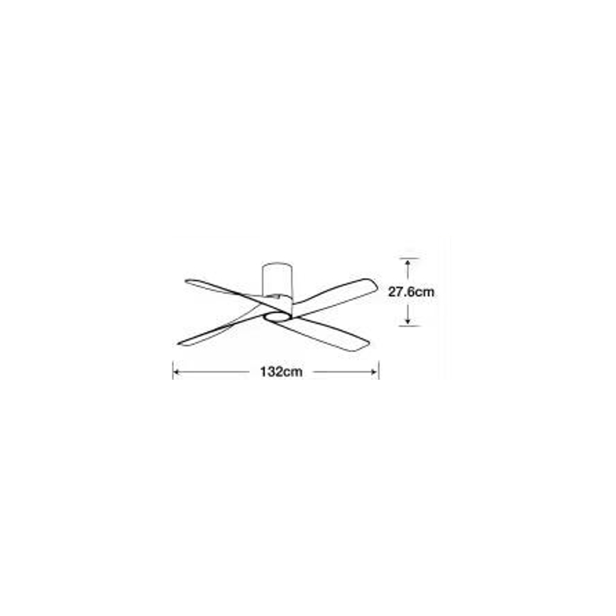 Lucci air 213351 - LED Dimmable ανεμιστήρας οροφής RIVIERA 1xGX53/12W/230V μαύρο + τηλεχειριστήριο