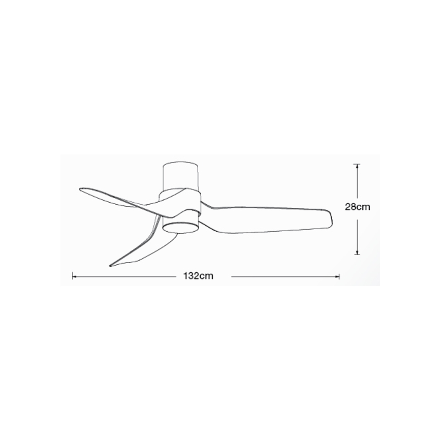 Lucci air 213353 - LED Dimmable ανεμιστήρας οροφής NAUTICA 1xGX53/12W/230V λευκό + τηλεχειριστήριο