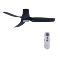 Lucci air 213354 - Ρυθμιζόμενο LED οροφής ανεμιστήρας NAUTICA 1xGX53/12W/230V μαύρο + τηλεχειριστήριο