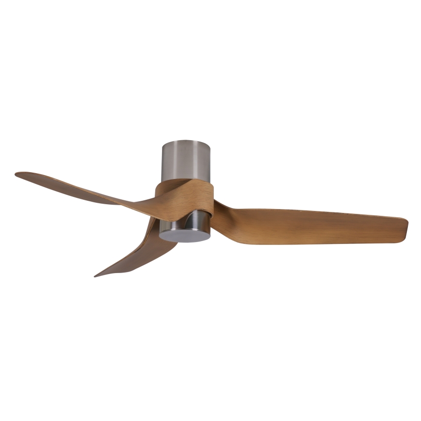 Lucci air 213355-Ανεμιστήρας οροφής LED Dimmable NAUTICA 1xGX53/12W/230V καφέ/γυαλιστερό χρώμιο + τηλεχειριστήριο