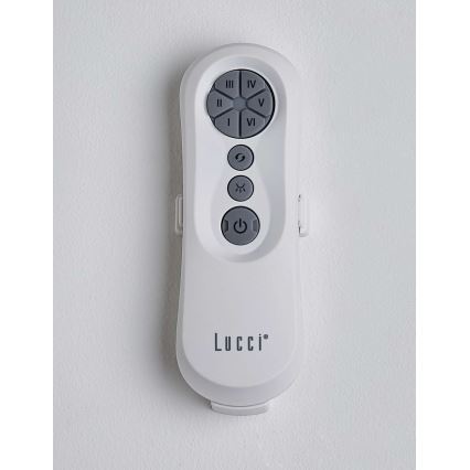 Lucci air 213355-Ανεμιστήρας οροφής LED Dimmable NAUTICA 1xGX53/12W/230V καφέ/γυαλιστερό χρώμιο + τηλεχειριστήριο