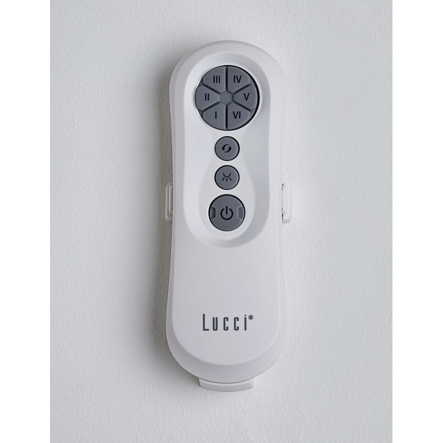 Lucci air 213355-Ανεμιστήρας οροφής LED Dimmable NAUTICA 1xGX53/12W/230V καφέ/γυαλιστερό χρώμιο + τηλεχειριστήριο
