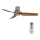 Lucci air 213355-Ανεμιστήρας οροφής LED Dimmable NAUTICA 1xGX53/12W/230V καφέ/γυαλιστερό χρώμιο + τηλεχειριστήριο
