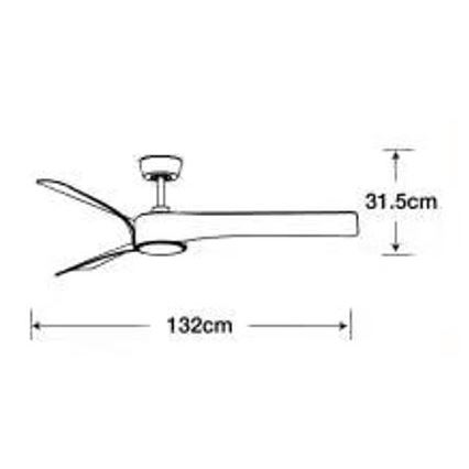 Lucci air 213358 - Ρυθμιζόμενο LED οροφής ανεμιστήρας LINE 1xGX53/12W/230V μαύρο + τηλεχειριστήριο