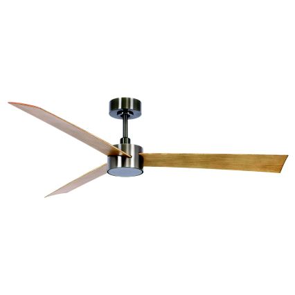 Lucci air 21610449 - Ανεμιστήρας οροφής LED Dimmable CLIMATE 1xGX53/12W/230V καφέ/γυαλιστερό χρώμιο + τηλεχειριστήριο