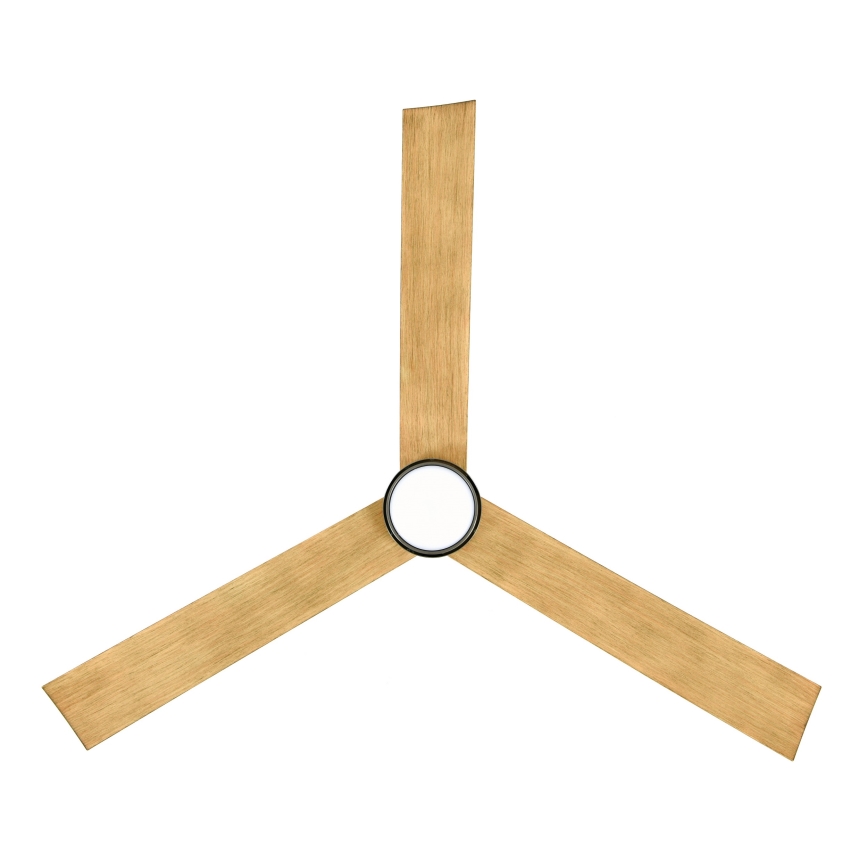 Lucci air 21610449 - Ανεμιστήρας οροφής LED Dimmable CLIMATE 1xGX53/12W/230V καφέ/γυαλιστερό χρώμιο + τηλεχειριστήριο