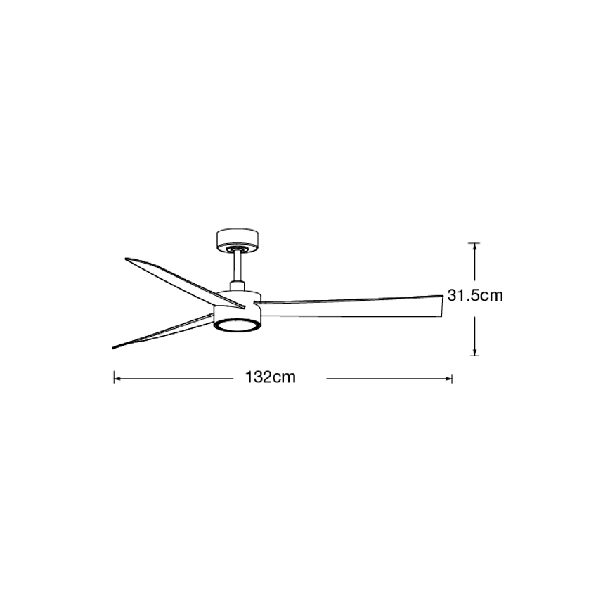 Lucci air 21610449 - Ανεμιστήρας οροφής LED Dimmable CLIMATE 1xGX53/12W/230V καφέ/γυαλιστερό χρώμιο + τηλεχειριστήριο