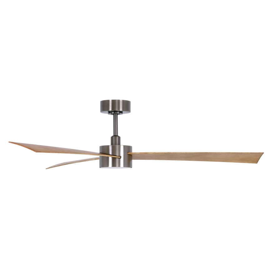 Lucci air 21610449 - Ανεμιστήρας οροφής LED Dimmable CLIMATE 1xGX53/12W/230V καφέ/γυαλιστερό χρώμιο + τηλεχειριστήριο