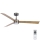 Lucci air 21610449 - Ανεμιστήρας οροφής LED Dimmable CLIMATE 1xGX53/12W/230V καφέ/γυαλιστερό χρώμιο + τηλεχειριστήριο