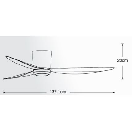 Lucci air 21610649 - Ανεμιστήρας οροφής LED ντιμαριζόμενο ARRAY 1xGX53/12W/230V λευκό + τηλεχειριστήριο