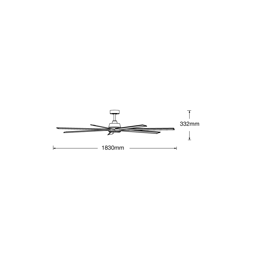 Lucci air 21610849 - Οροφής ανεμιστήρας ATLANTA 1xGX53/12W/230V λευκός + τηλεχειριστήριο