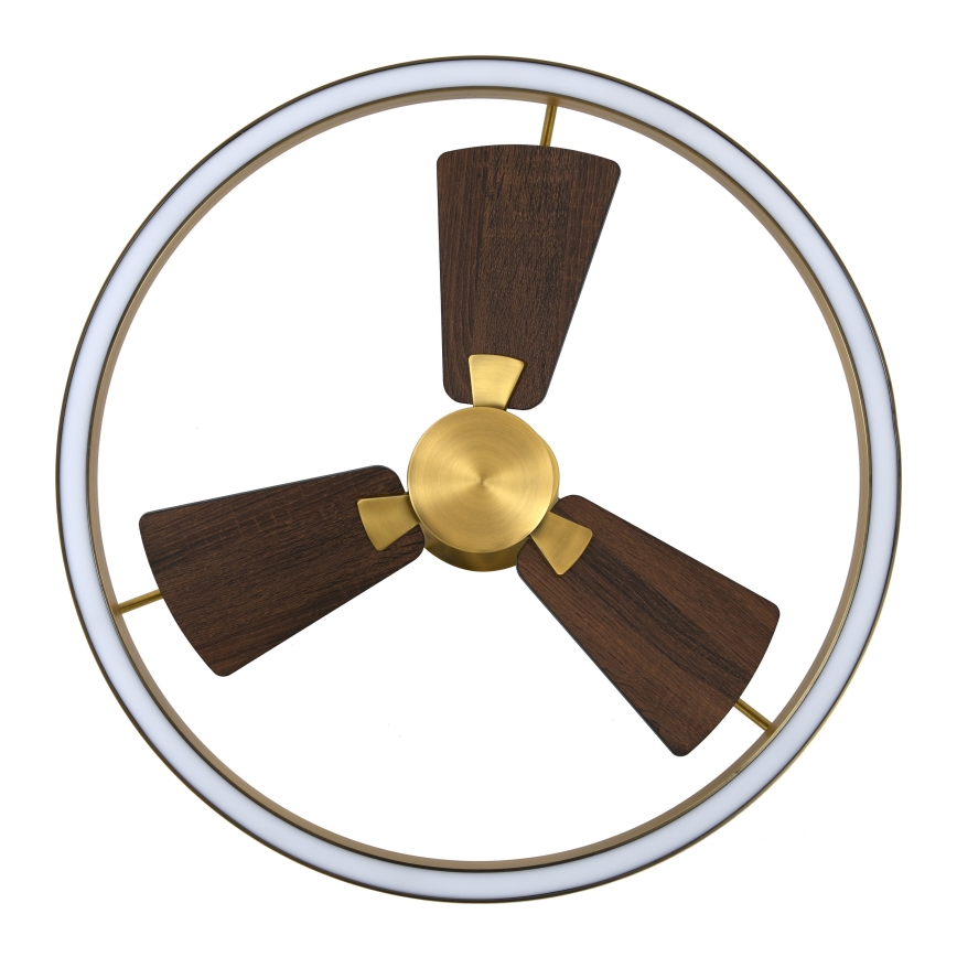 Lucci air 21611649 - LED Dimmable ανεμιστήρας οροφής CESSNA LED/36W/230V 3000/4000/5000K χρυσό + τηλεχειριστήριο