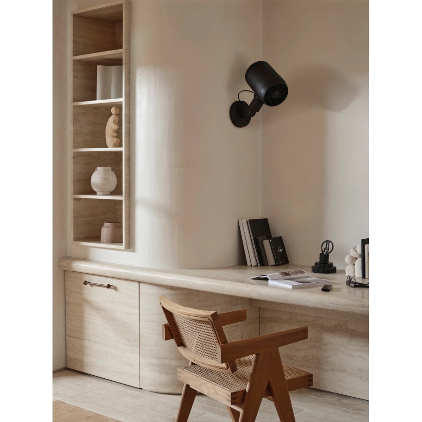 Lucci Air 21612649 - Ανεμιστήρας τοίχου JET 32W/230V μαύρο + τηλεχειριστήριο