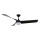 Lucci Air 21617149 - Ανεμιστήρας οροφής OSPREY με LED ρυθμιζόμενης φωτεινότητας, 1xGX53/12W/230V, Ø 132 cm, μαύρος + τηλεχειριστήριο