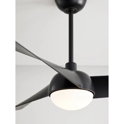 Lucci Air 21617149 - Ανεμιστήρας οροφής OSPREY με LED ρυθμιζόμενης φωτεινότητας, 1xGX53/12W/230V, Ø 132 cm, μαύρος + τηλεχειριστήριο