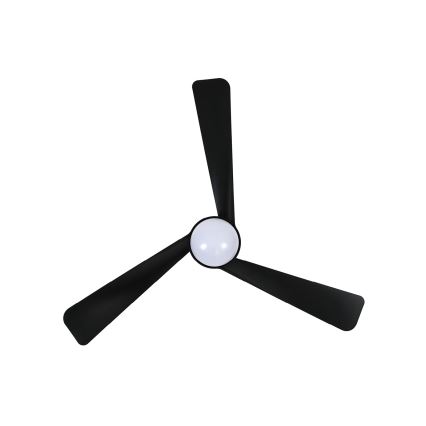 Lucci Air 21617149 - Ανεμιστήρας οροφής OSPREY με LED ρυθμιζόμενης φωτεινότητας, 1xGX53/12W/230V, Ø 132 cm, μαύρος + τηλεχειριστήριο