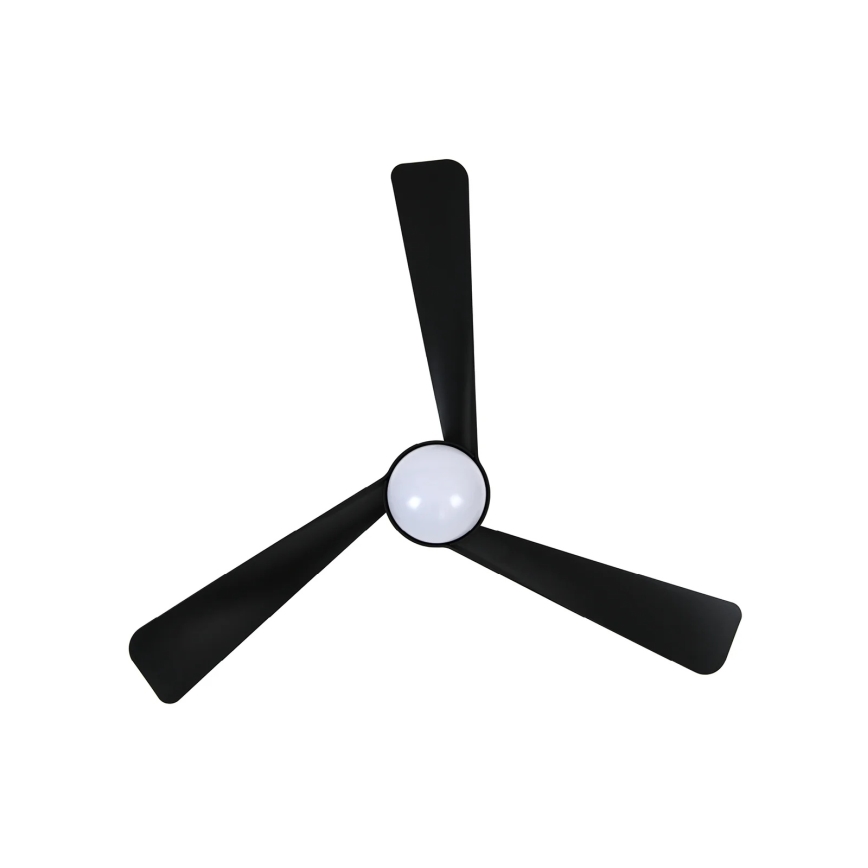 Lucci Air 21617149 - Ανεμιστήρας οροφής OSPREY με LED ρυθμιζόμενης φωτεινότητας, 1xGX53/12W/230V, Ø 132 cm, μαύρος + τηλεχειριστήριο