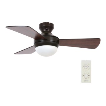 Lucci Air 512311 - Ανεμιστήρας οροφής AIRLIE HUGGER 2xE27/15W/230V ξύλο/καφέ Ø 91 cm + τηλεχειριστήριο