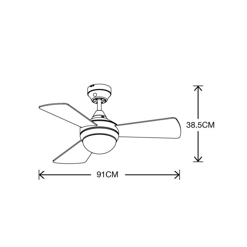 Lucci Air 512311 - Ανεμιστήρας οροφής AIRLIE HUGGER 2xE27/15W/230V ξύλο/καφέ + τηλεχειριστήριο