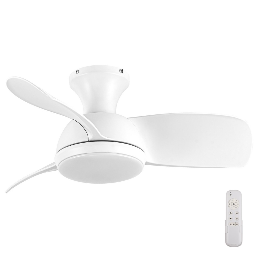 Lucci air 513071 - Ανεμιστήρας οροφής LED Dimmable SYROS LED/18W/230V 3000/4000/6000K λευκό + τηλεχειριστήριο