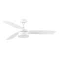 Lucci Air 513073 - Ανεμιστήρας οροφής BRONX με ρυθμιζόμενο LED, 18W/230V, 3000/4000/6000K, Ø 132 εκ., λευκός + τηλεχειριστήριο