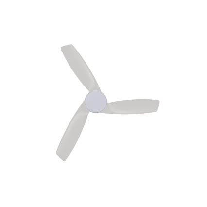 Lucci Air 513073 - Ανεμιστήρας οροφής BRONX με ρυθμιζόμενο LED, 18W/230V, 3000/4000/6000K, Ø 132 εκ., λευκός + τηλεχειριστήριο