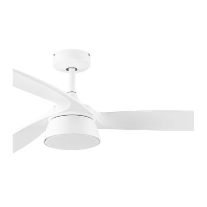Lucci Air 513073 - Ανεμιστήρας οροφής BRONX με ρυθμιζόμενο LED, 18W/230V, 3000/4000/6000K, Ø 132 εκ., λευκός + τηλεχειριστήριο