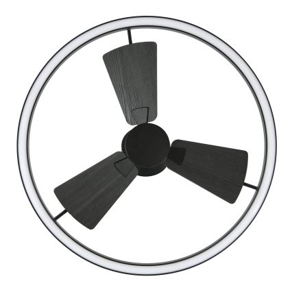 Lucci Air 516124 - Ανεμιστήρας οροφής LED Dimmable CESSNA LED/36W/230V 3000/4000/5000K μαύρο + τηλεχειριστήριο